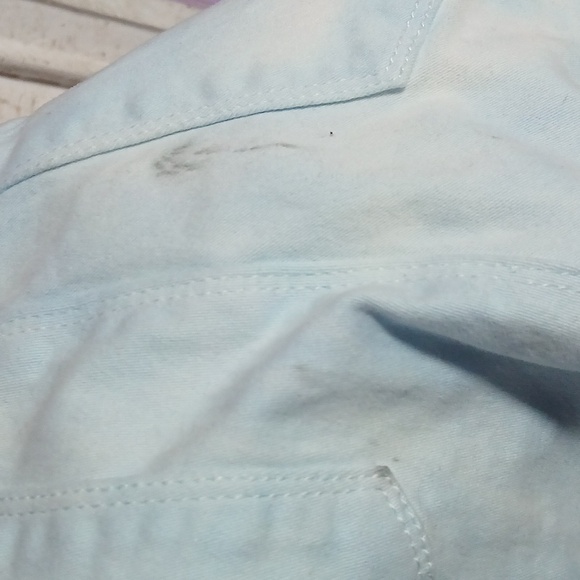 White House Black Market Light Blue Skimmer Pants Size 2 Zippered Ankles Hems - Picture 8 of 8